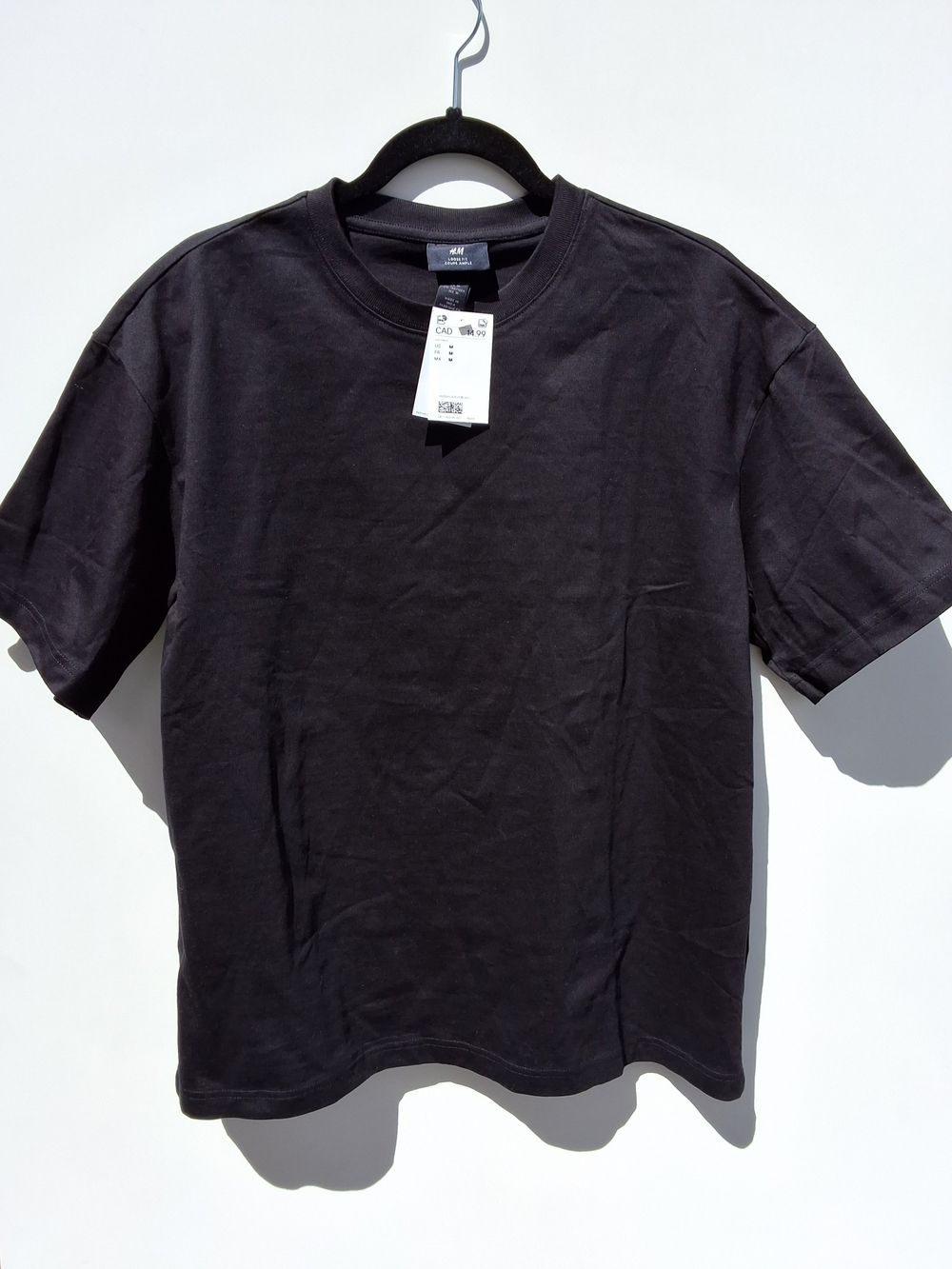 H&M Men's Loose Fit T-Shirt - Black - Size M (NWT)